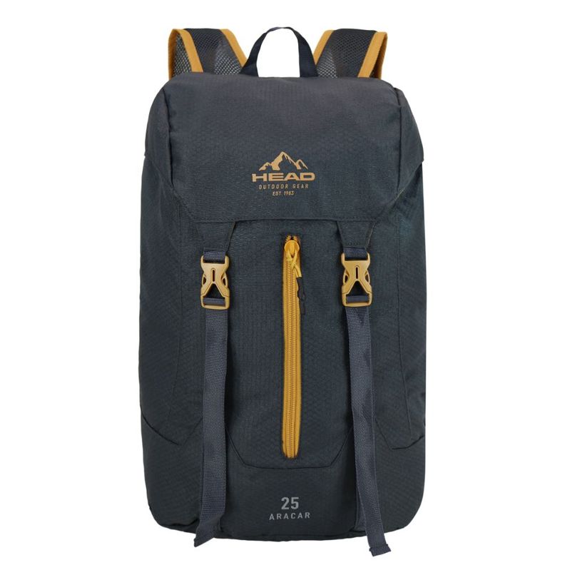 Mochila Outdoor Camping Aracar 25 Gris Mostaza Head-2