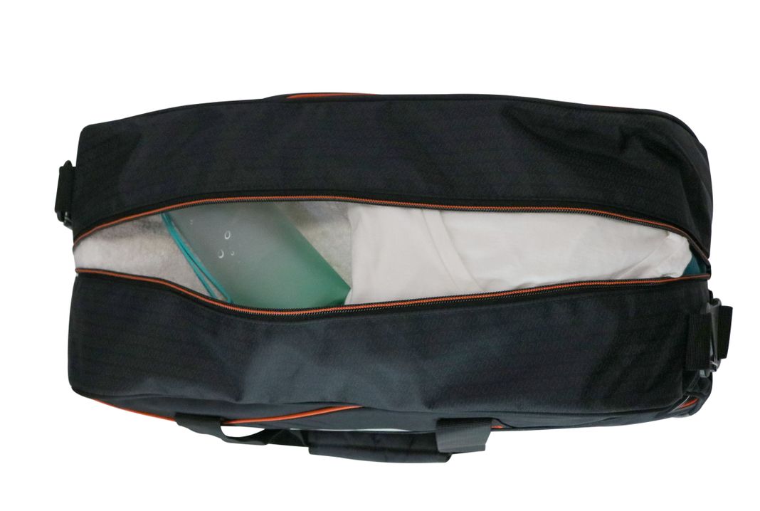 Bolso Deportivo New Combat 35 Negro Naranjo Head-5