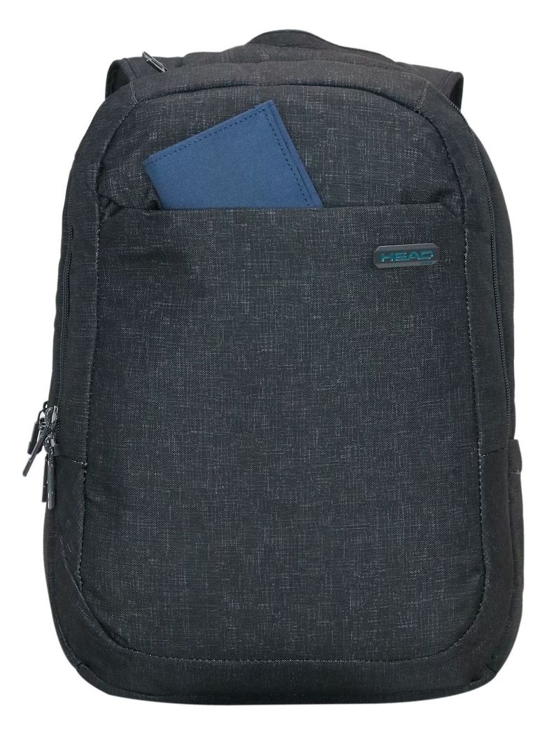 Mochila Porta Laptop Pronet M Gris Head-2