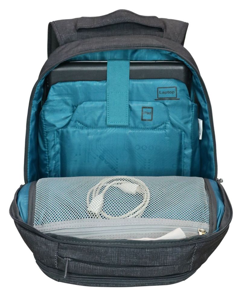 Mochila Porta Laptop Pronet M Gris Head-3