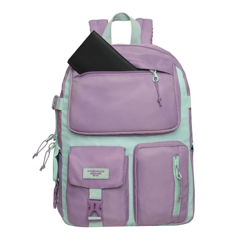 Mochila Mujer Escalade Kawaii Color Block Morado Head-1