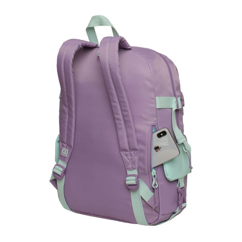 Mochila Mujer Escalade Kawaii Color Block Morado Head-3