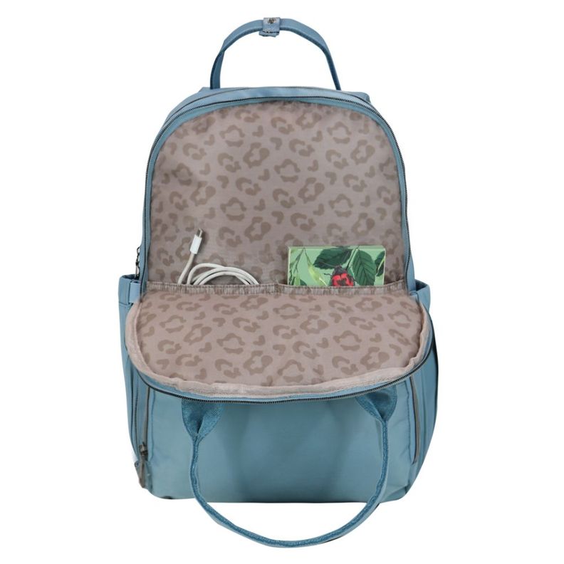 Mochila Notebook Ejecutiva New Job Turquesa Head-3