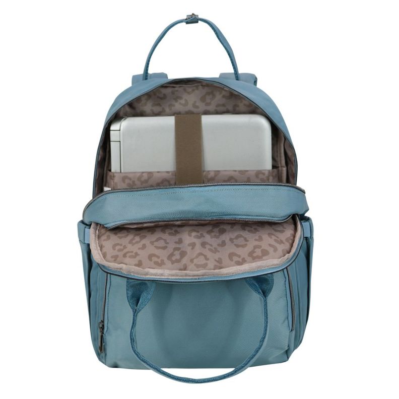 Mochila Notebook Ejecutiva New Job Turquesa Head-5