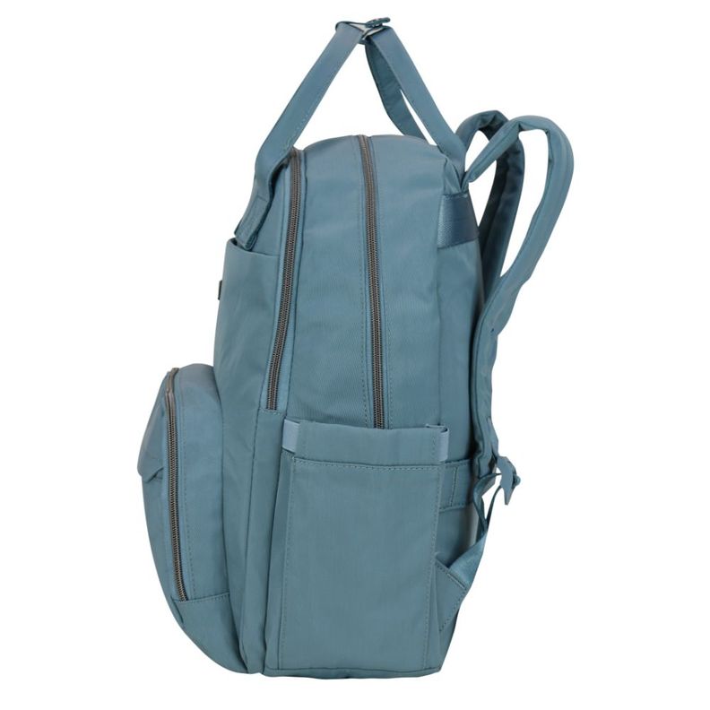 Mochila Notebook Ejecutiva New Job Turquesa Head-6