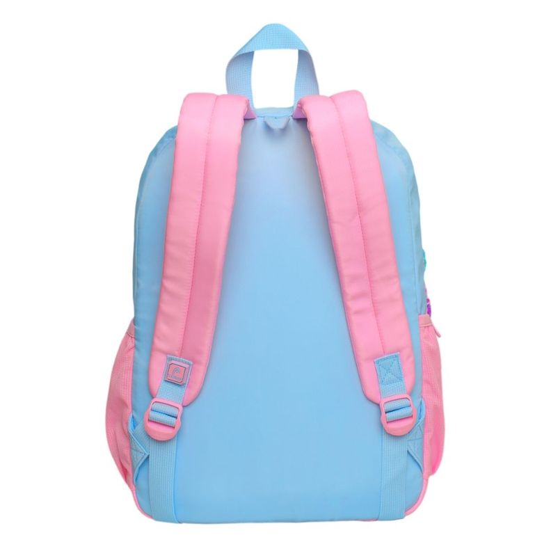 Mochila Infantil Niña Funny Color Block Celeste Head-4