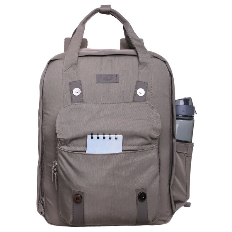 Mochila Mujer Delta Gris Notebook Head-1