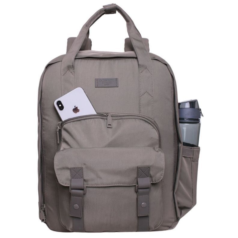 Mochila Mujer Delta Gris Notebook Head-2