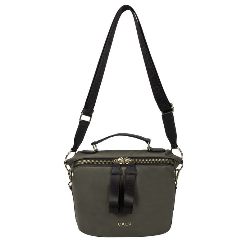 Cartera Simona Microfibra Verde Oscuro Calu-3