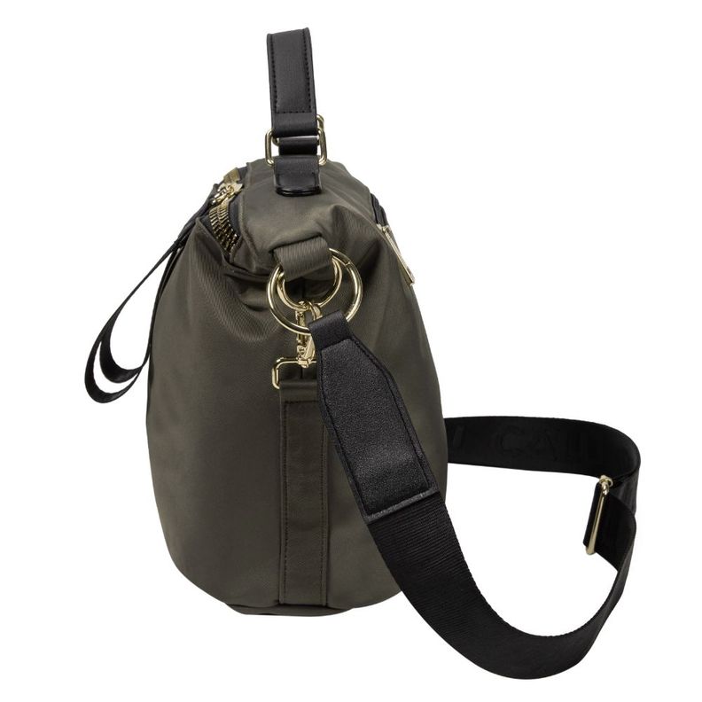 Cartera Simona Microfibra Verde Oscuro Calu-4