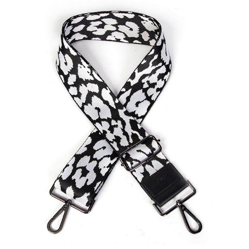 Correa Strap Cartera Fresno Leopardo Negro Calu-0