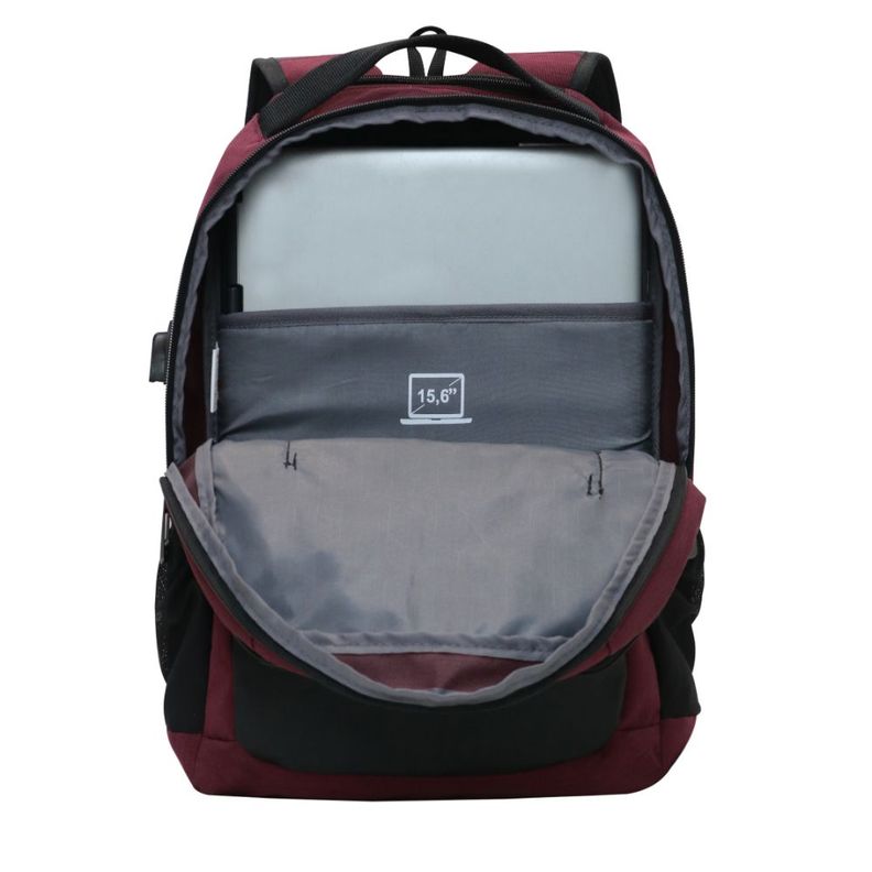 Mochila Denver USB Business Burdeo Head-3