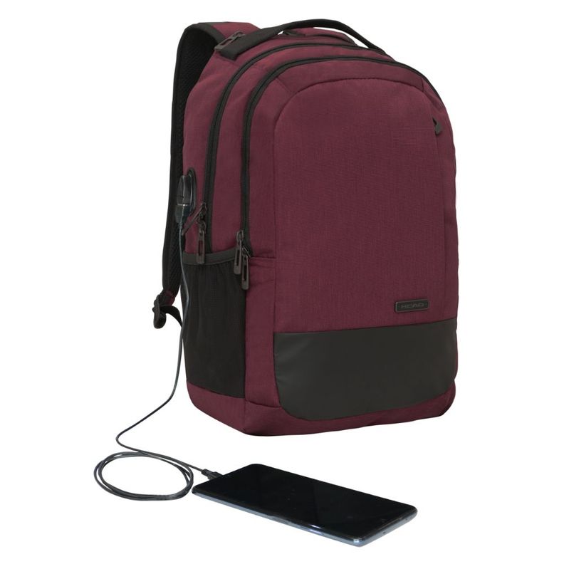 Mochila Denver USB Business Burdeo Head-4