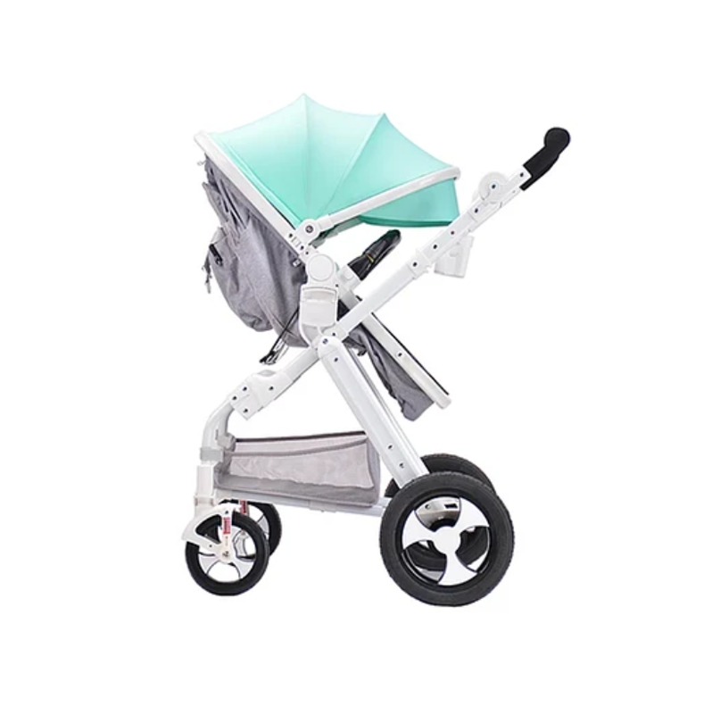 COCHE CUNA 6 EN 1 PLEGABLE VERDE-2