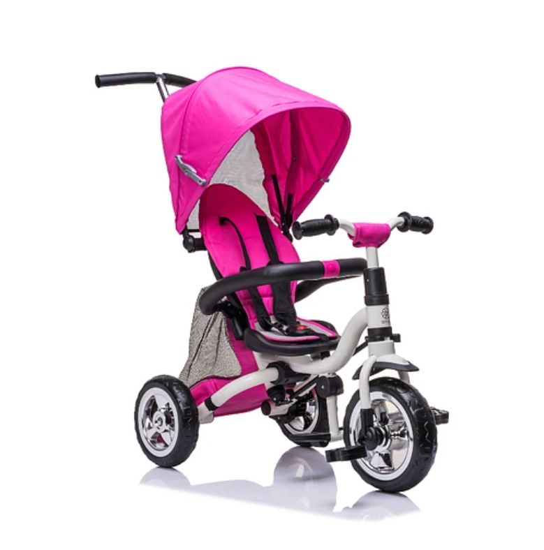 TRICICLO CANOPY PLEGABLE ROSADO-0