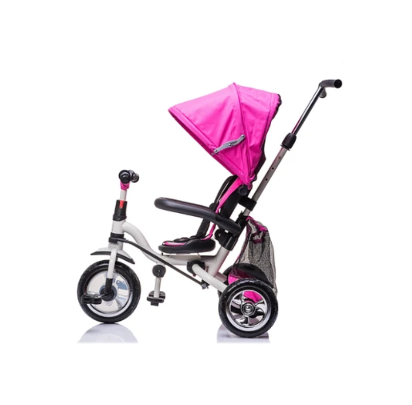TRICICLO CANOPY PLEGABLE ROSADO-1