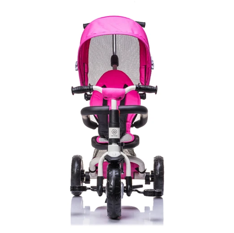 TRICICLO CANOPY PLEGABLE ROSADO-5