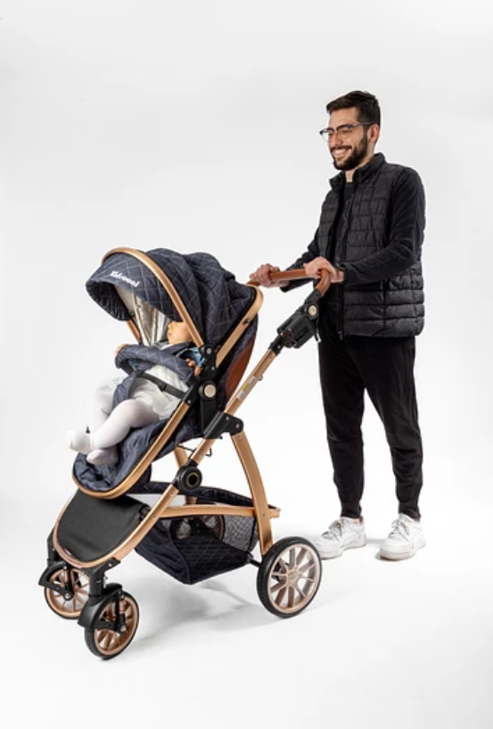 COCHE TRAVEL ELEGANCE 3 EN 1 AZUL-5