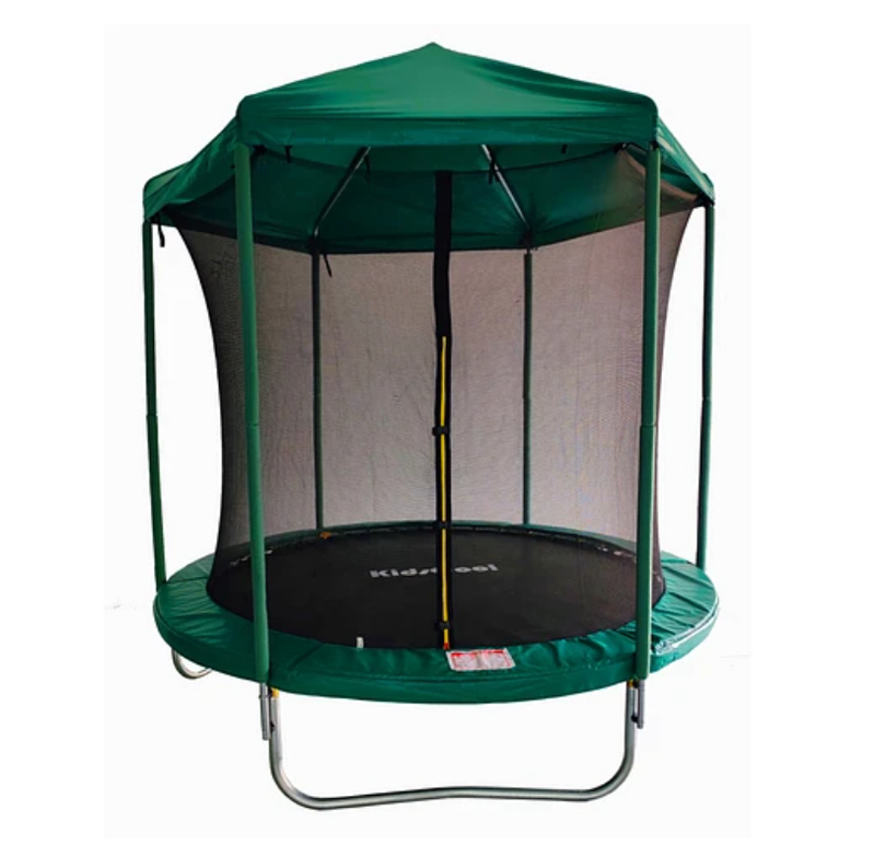 CAMA ELASTICA CON TECHO 8 PIES VERDE-0