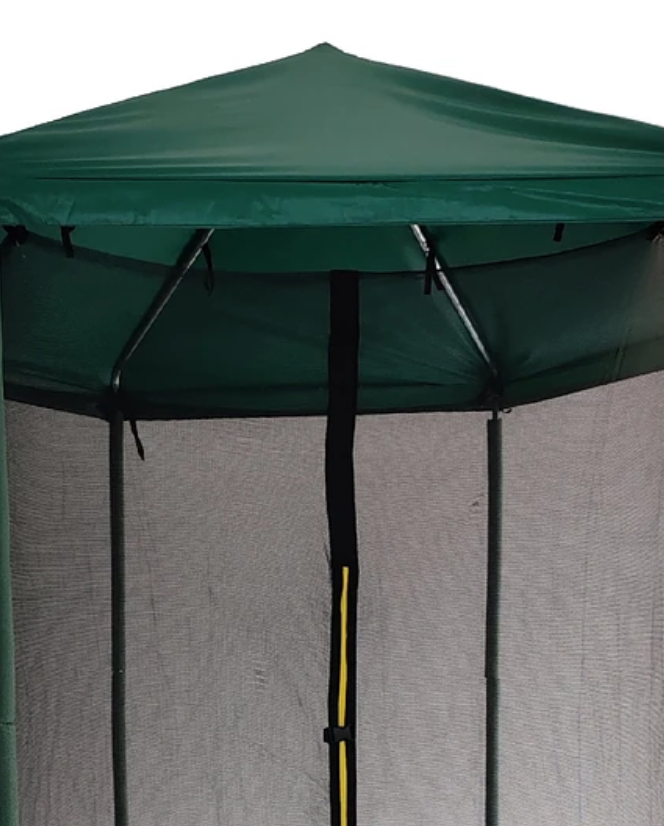 CAMA ELASTICA CON TECHO 8 PIES VERDE-6