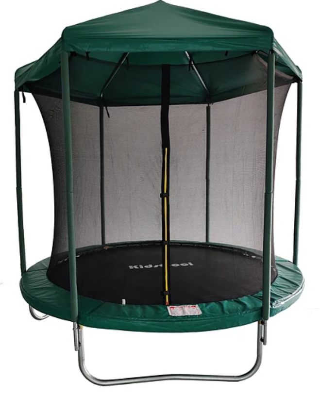 CAMA ELASTICA CON TECHO 8 PIES VERDE-4