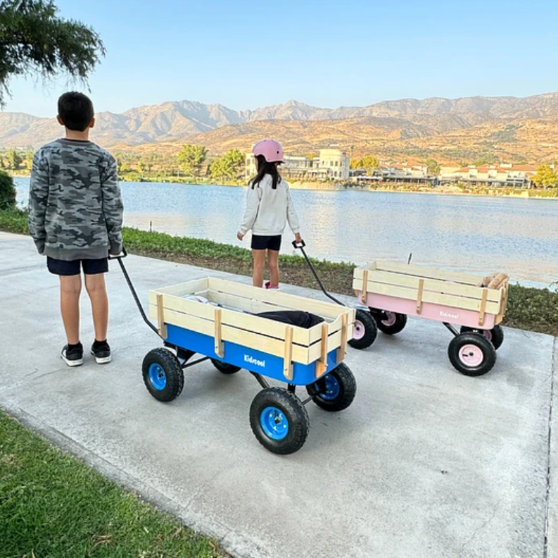 CARRITO DE ARRASTRE WAGON AZUL KIDSCOOL-4