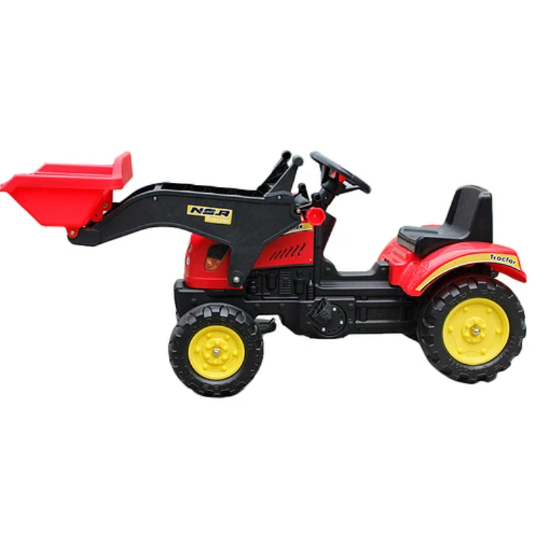 RETROEXCAVADORA ROJA KIDSCOOL-4