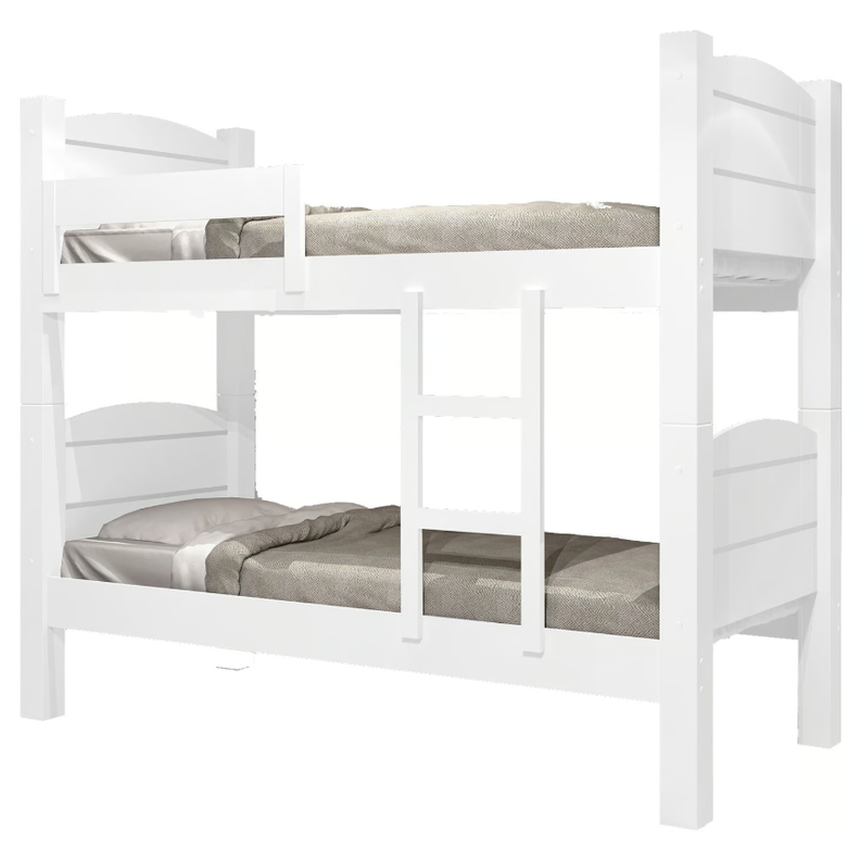 CAMAROTE LILIANE 1 PLAZA 0,90 x 1,90 - BRANCO - 1296-0