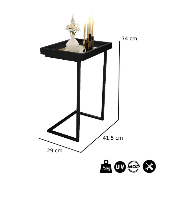 MESA AUXILIAR LUXOR NEGRO-2