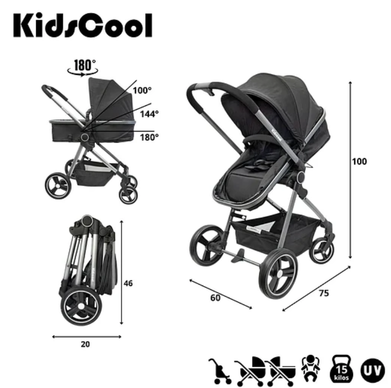 COCHE CUNA CITY COMPACT NEGRO-5