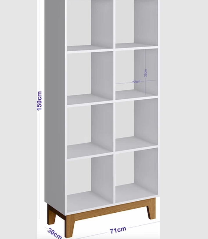 ORGANIZADOR 8 ESPACIOS BLANCO RETRO HARMONY-1