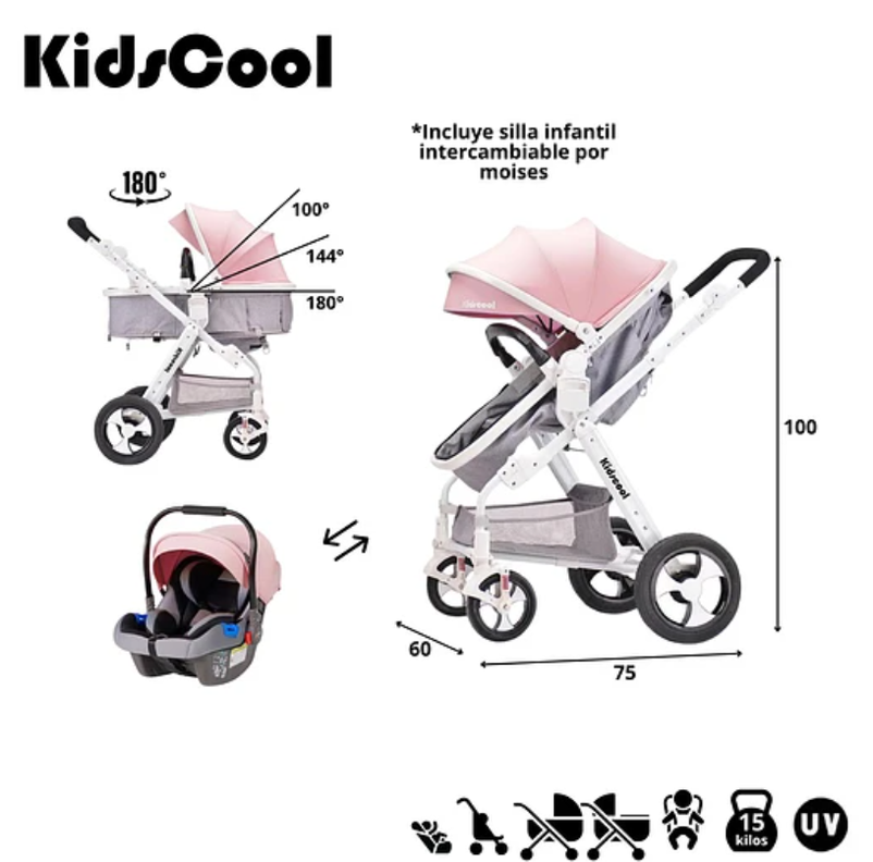 COCHE CUNA TRAVEL SYSTEM ROSADO-6