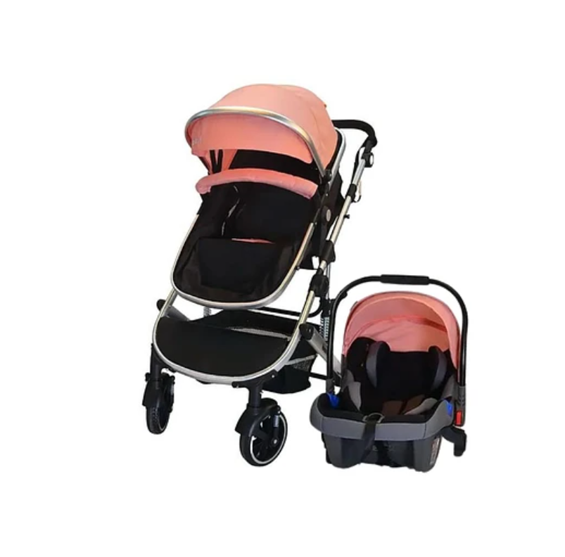 COCHE TRAVEL LUX 3 EN 1 KIDSCOOL ROSADO-0