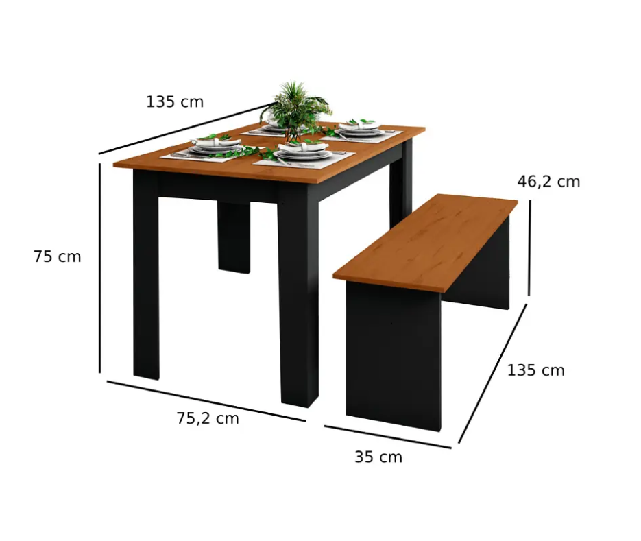JUEGO DE COMEDOR NATURA NEGRO ZANZINI-2