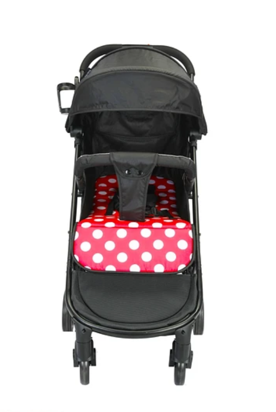COCHE ULTRA COMPACTO ROJO PUNTOS BLANCOS-3
