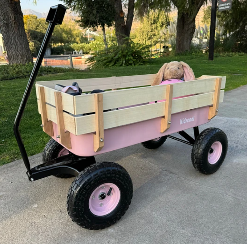 CARRITO DE ARRASTRE WAGON ROSADO KIDSCOOL-4