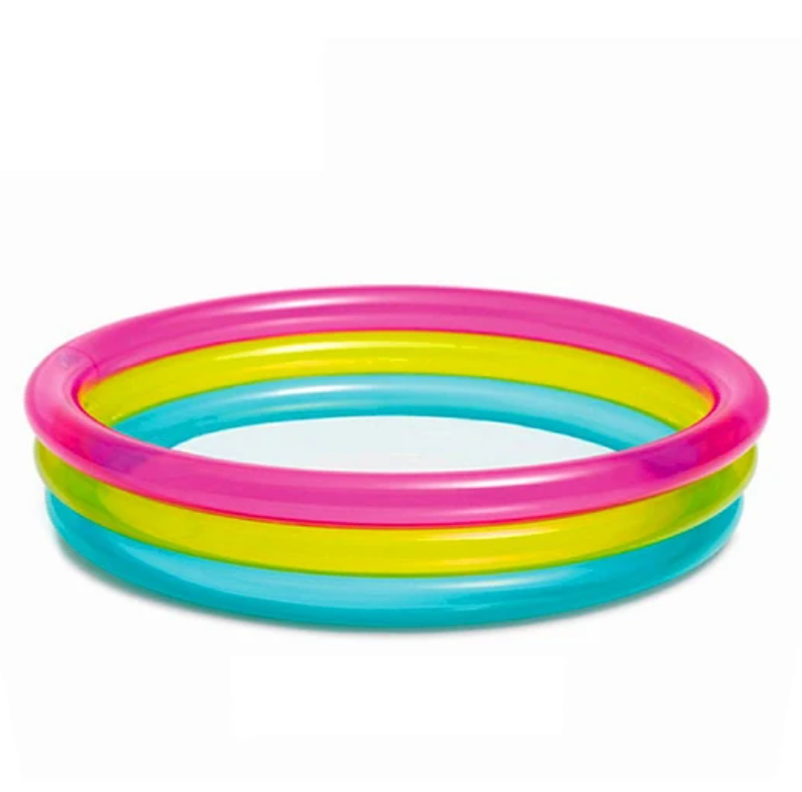 PISCINA INFLABLE BABY ARCO IRIS KIDSCOOL-0