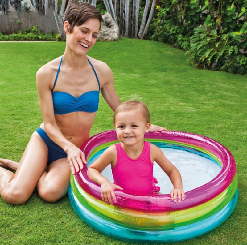 PISCINA INFLABLE BABY ARCO IRIS KIDSCOOL-4