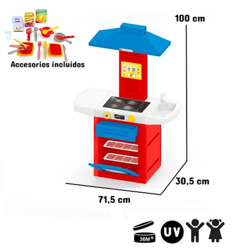 COCINA MULTICOLOR CHEF 4506-5