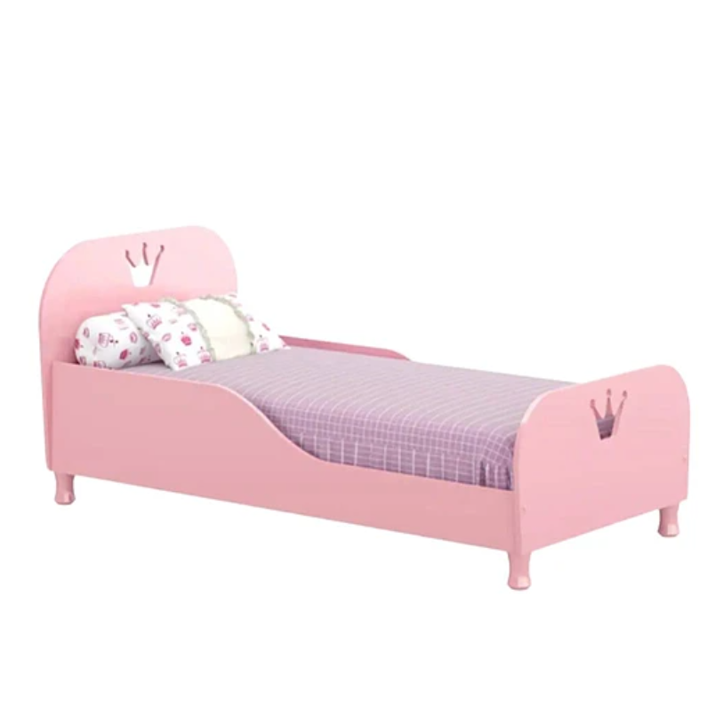MINI CAMA ROSADO CLARO MOD PRINCESA-0