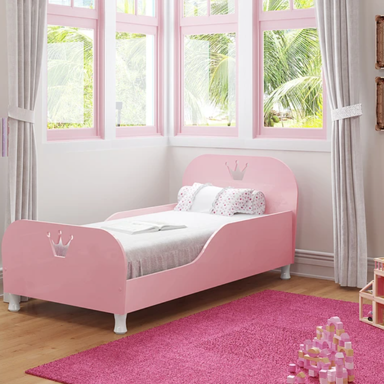 MINI CAMA ROSADO CLARO MOD PRINCESA-3