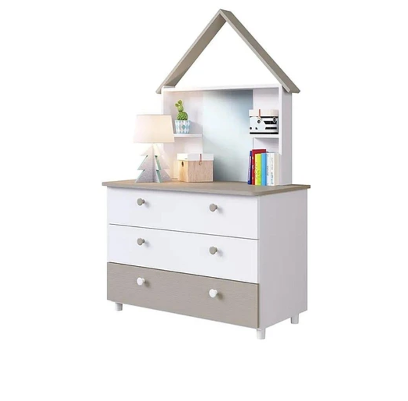 COMODA CON ESPEJO CASITA AMORE-0