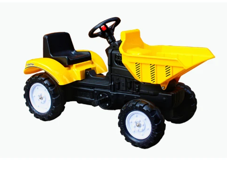 TRACTOR C/PALA AMARILLO KIDS-0