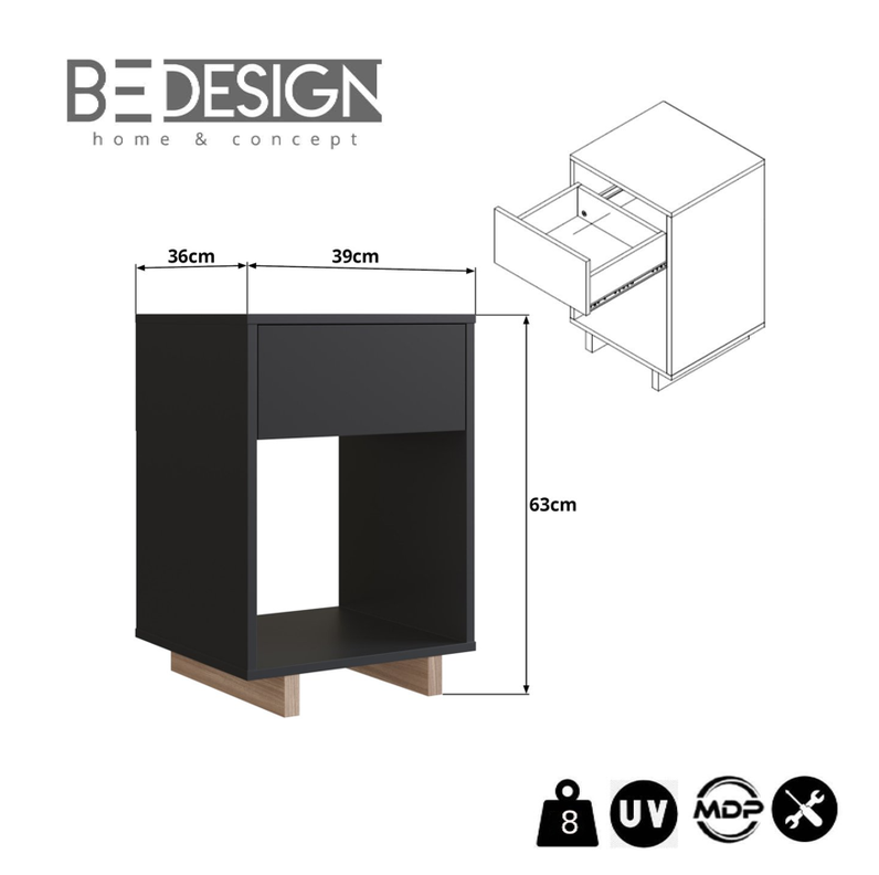 VELADOR 1 CAJON GRIS NOMAD EMOVELL-3