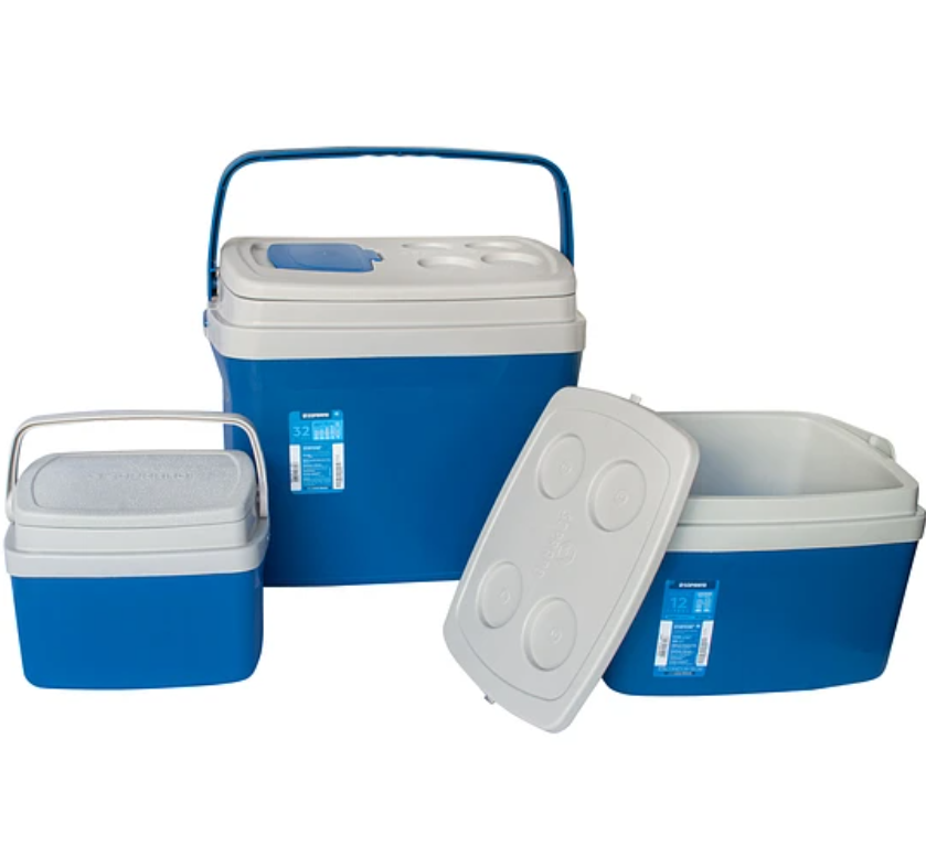 SET 3 COOLER AZUL 32L, 12L Y 5L-1