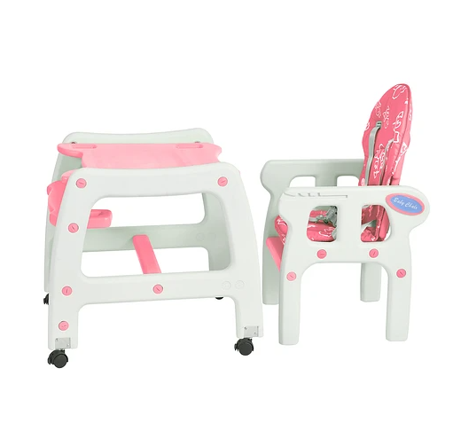 SILLA DE COMER NEW ROSADA 3 EN 1-4