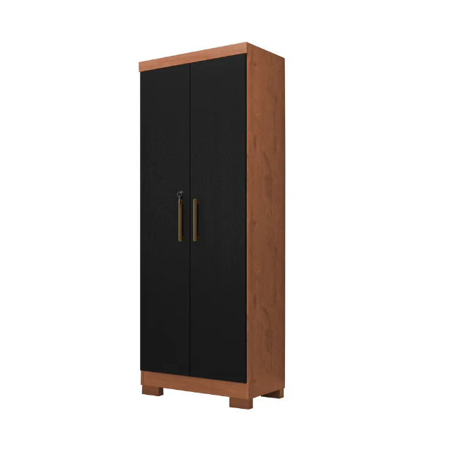ESTANTE CON PUERTAS MULTIUSO NATURA NEGRO ZANZINI-0