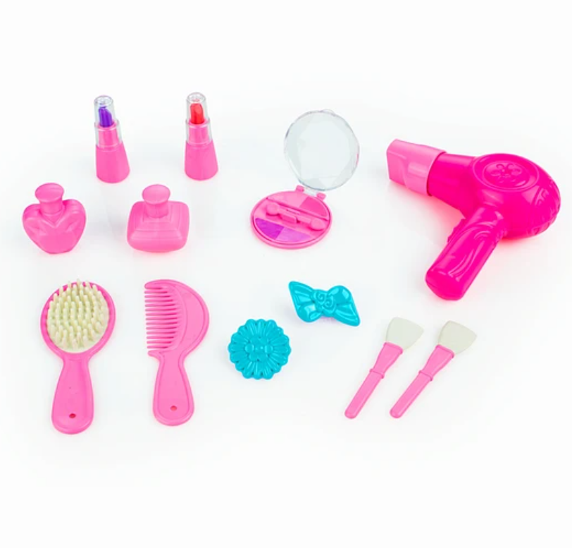 TOCADOR UNICORNIO ROSADO CON ACCESORIOS-1