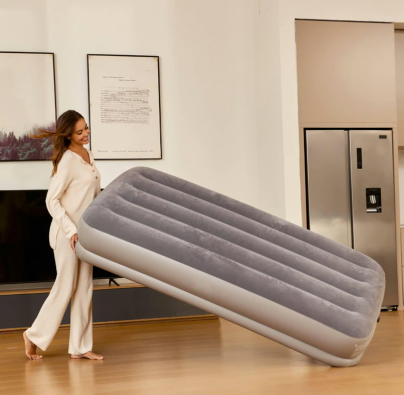 CAMA INFLABLE ELECTRICA GRIS USB 2 PL-1