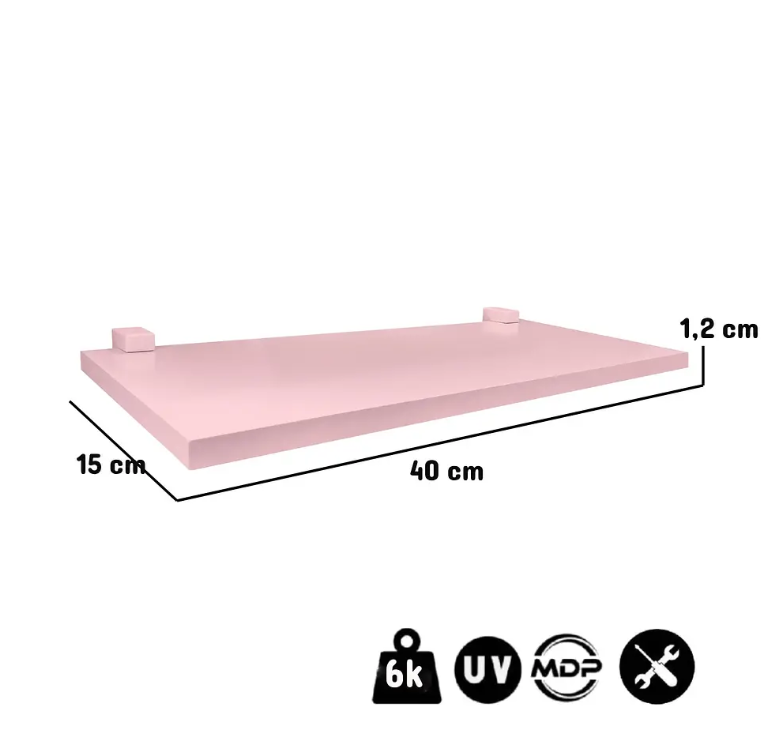 REPISAS KIDS 40 ROSADO PACK x2-2